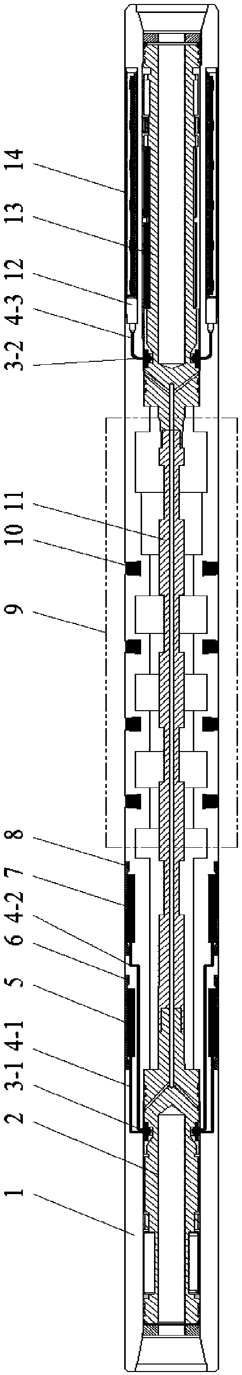 While-drilling direction sound wave imaging logging device