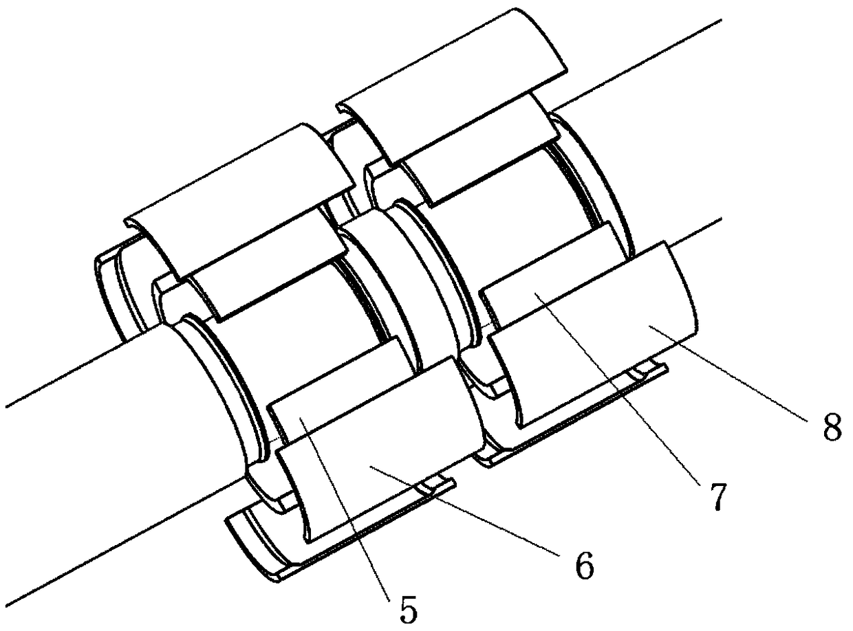 While-drilling direction sound wave imaging logging device