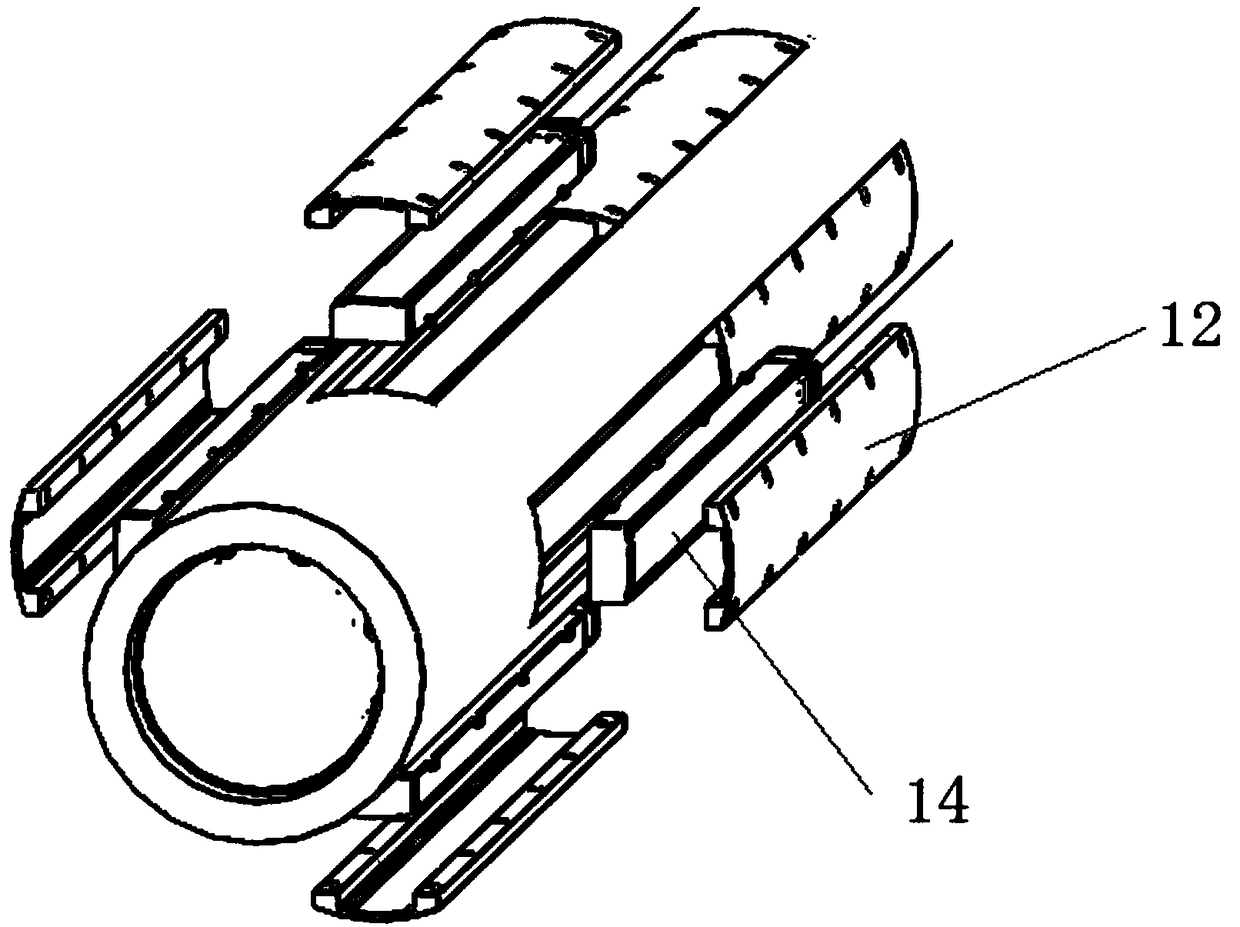 While-drilling direction sound wave imaging logging device