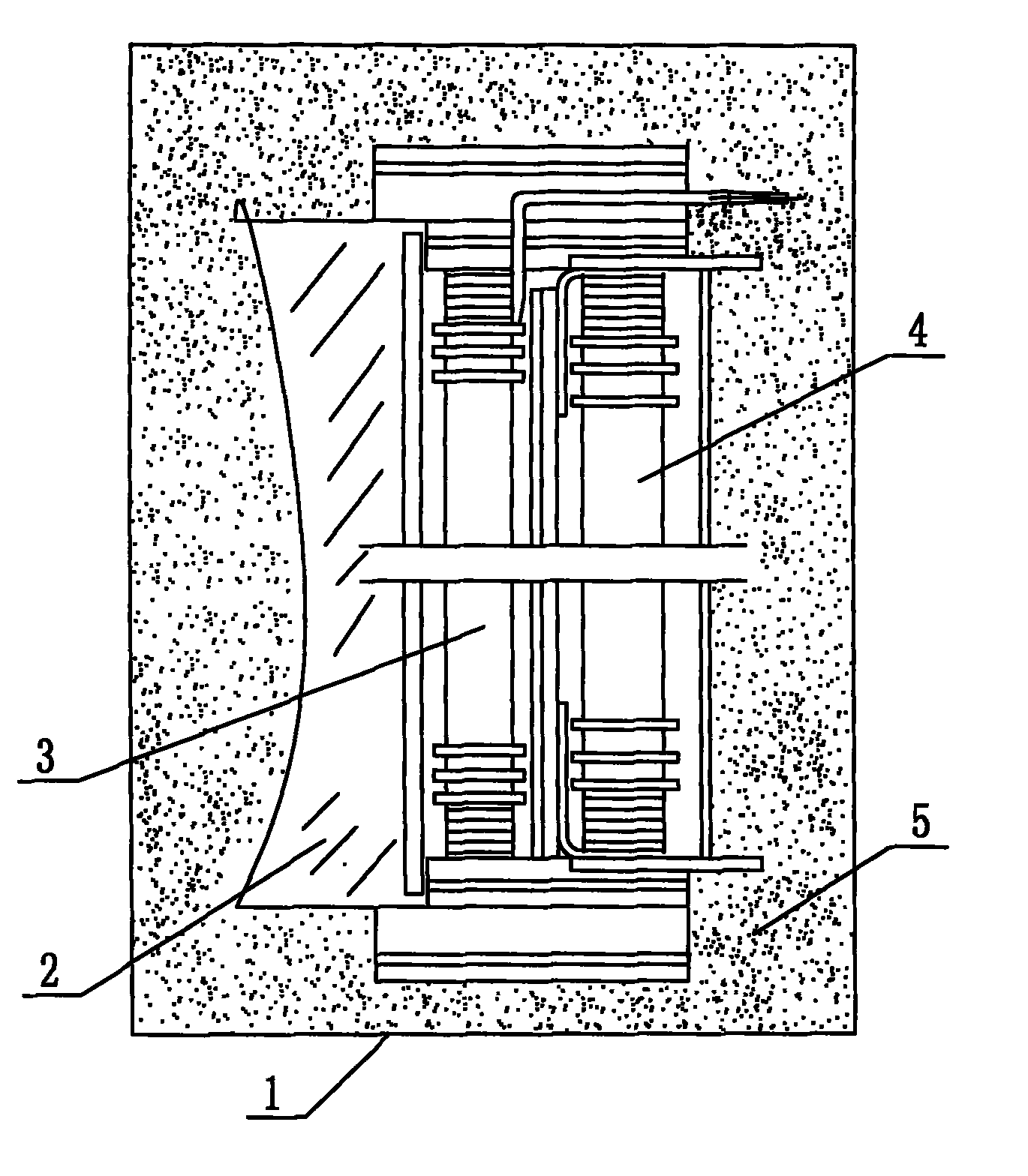 Gas insulating transformer