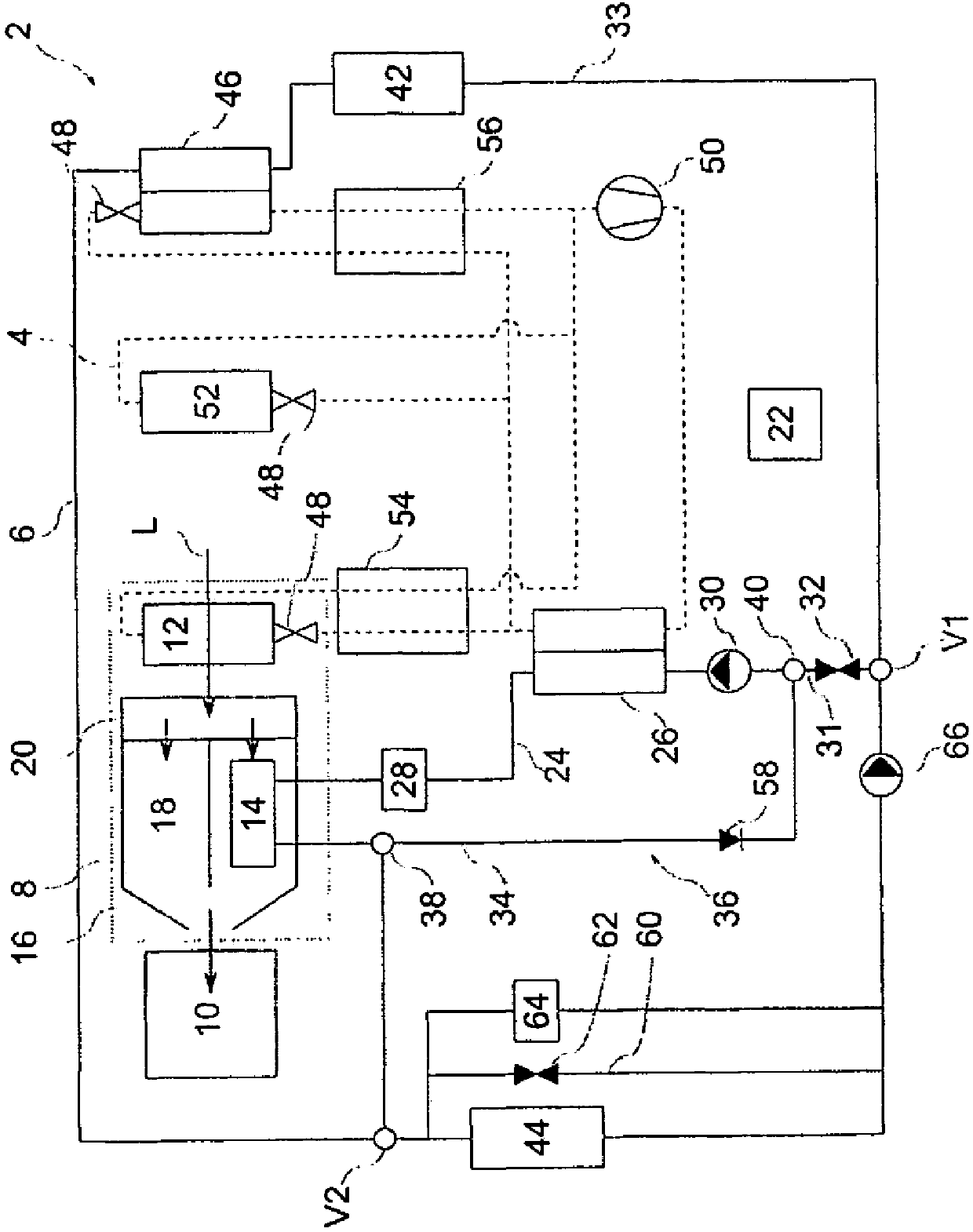 Heat pump system and method for operating it