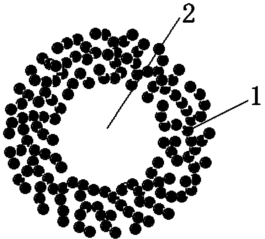 Preparation method for aerogel particle in cavity structure