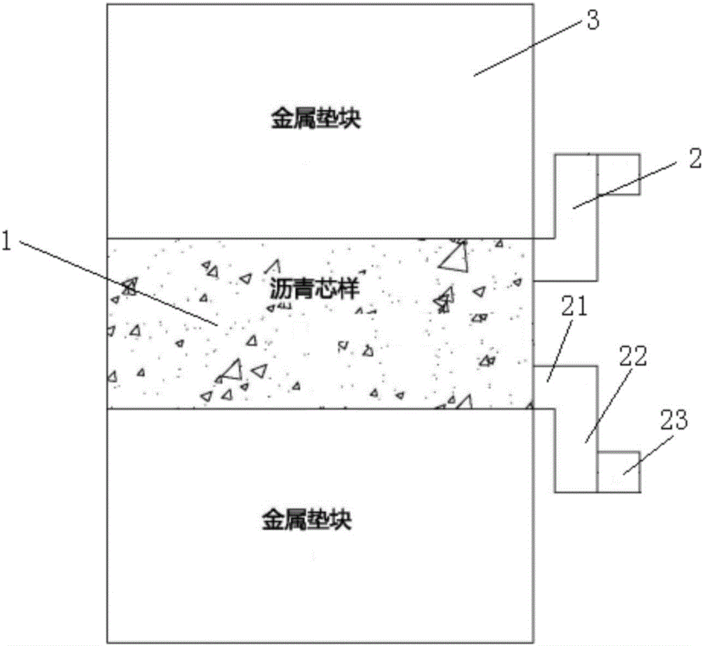 Method for detecting dynamic modulus of each layer of asphalt pavement and adhesion device