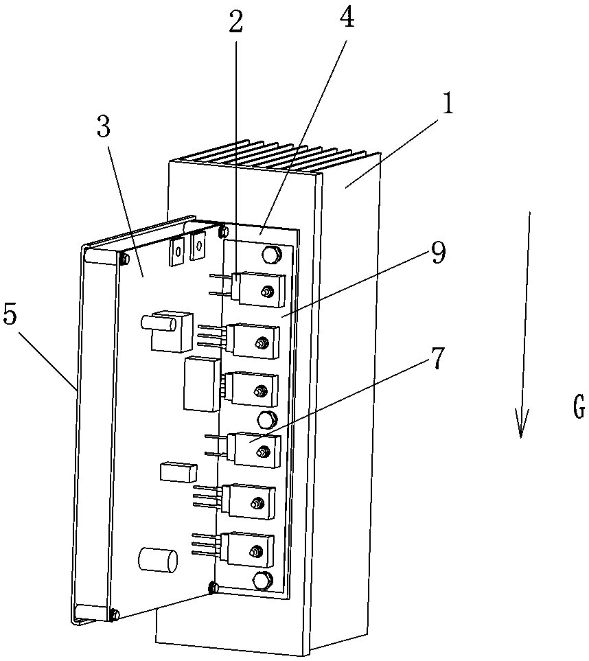 A kind of power component and its assembly method