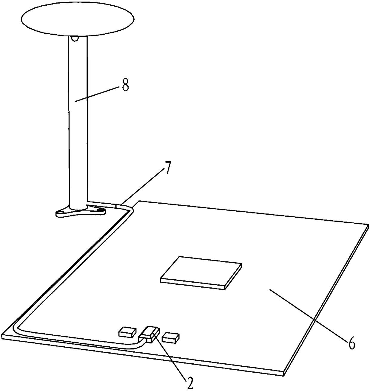 Barometric height detection device and UAV (unmanned aerial vehicle)