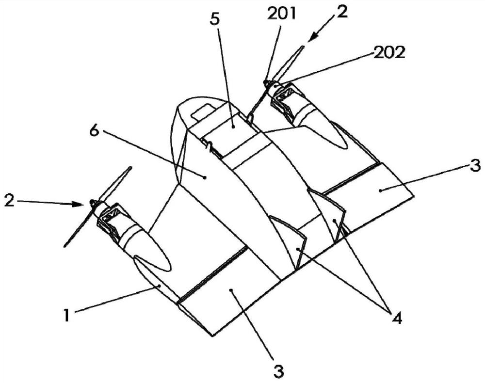 Miniature fixed-wing unmanned aerial vehicle with belly adsorbed to wall surface