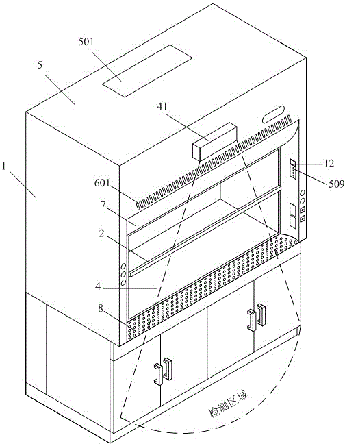 Novel energy-saving environment-friendly numerical-control fume hood of laboratory