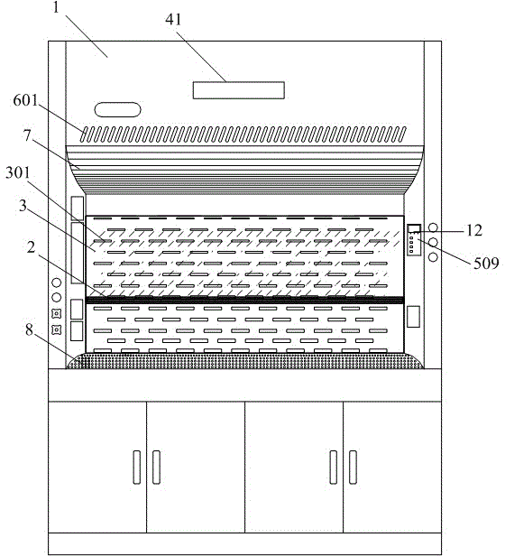 Novel energy-saving environment-friendly numerical-control fume hood of laboratory