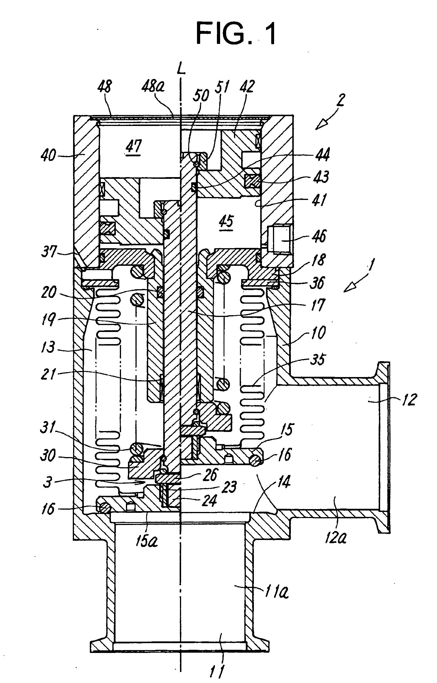 Vacuum regulating valve