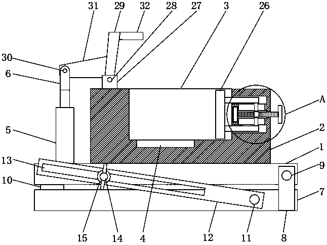 Clamp device for automobile ABS brake valve