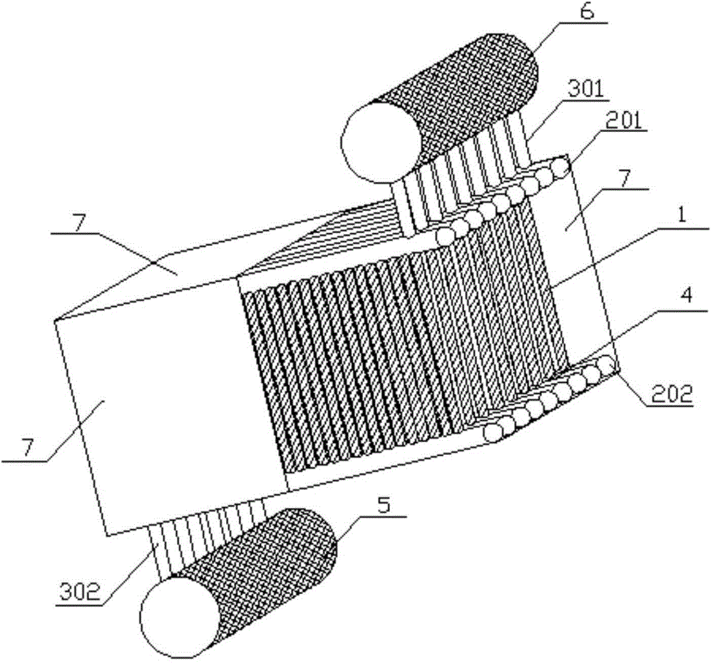 Construction method for anti-bonding automatic-flow coke furnace raw gas waste heat recovery heat transfer unit