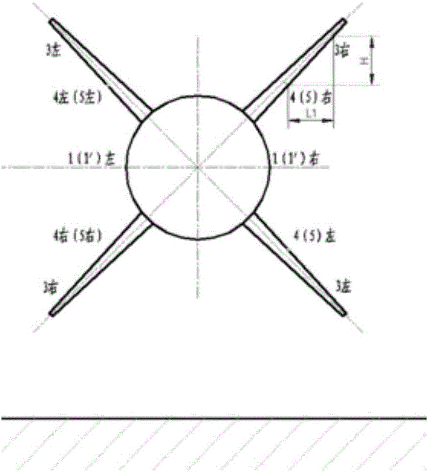 Method for horizontal measurement of guided missile with laser tracker