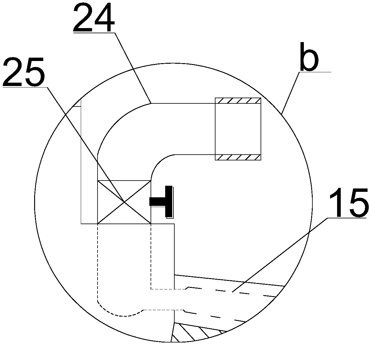 Raw material extruding device for food processing