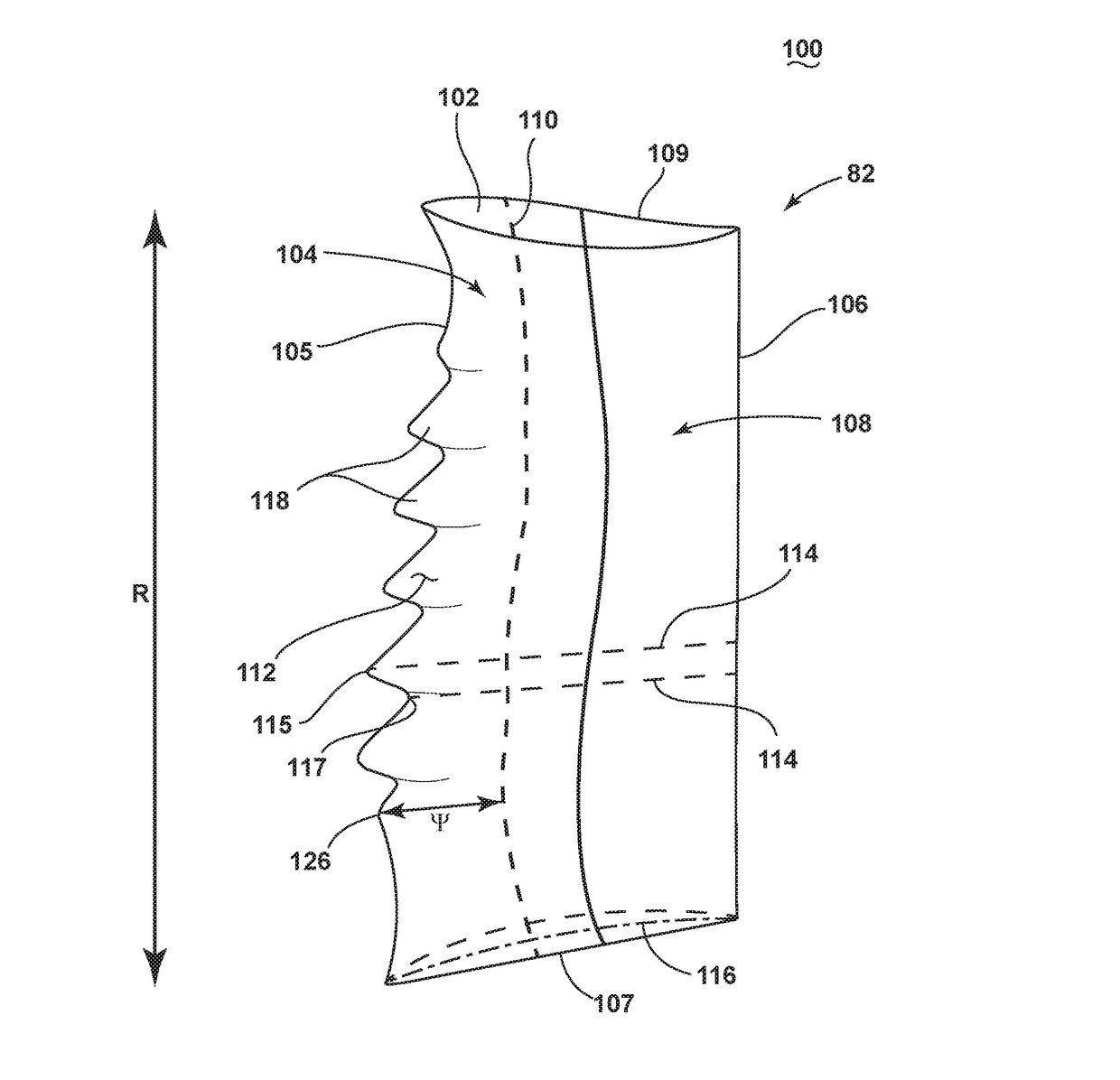 Airfoil assembly with leading edge element