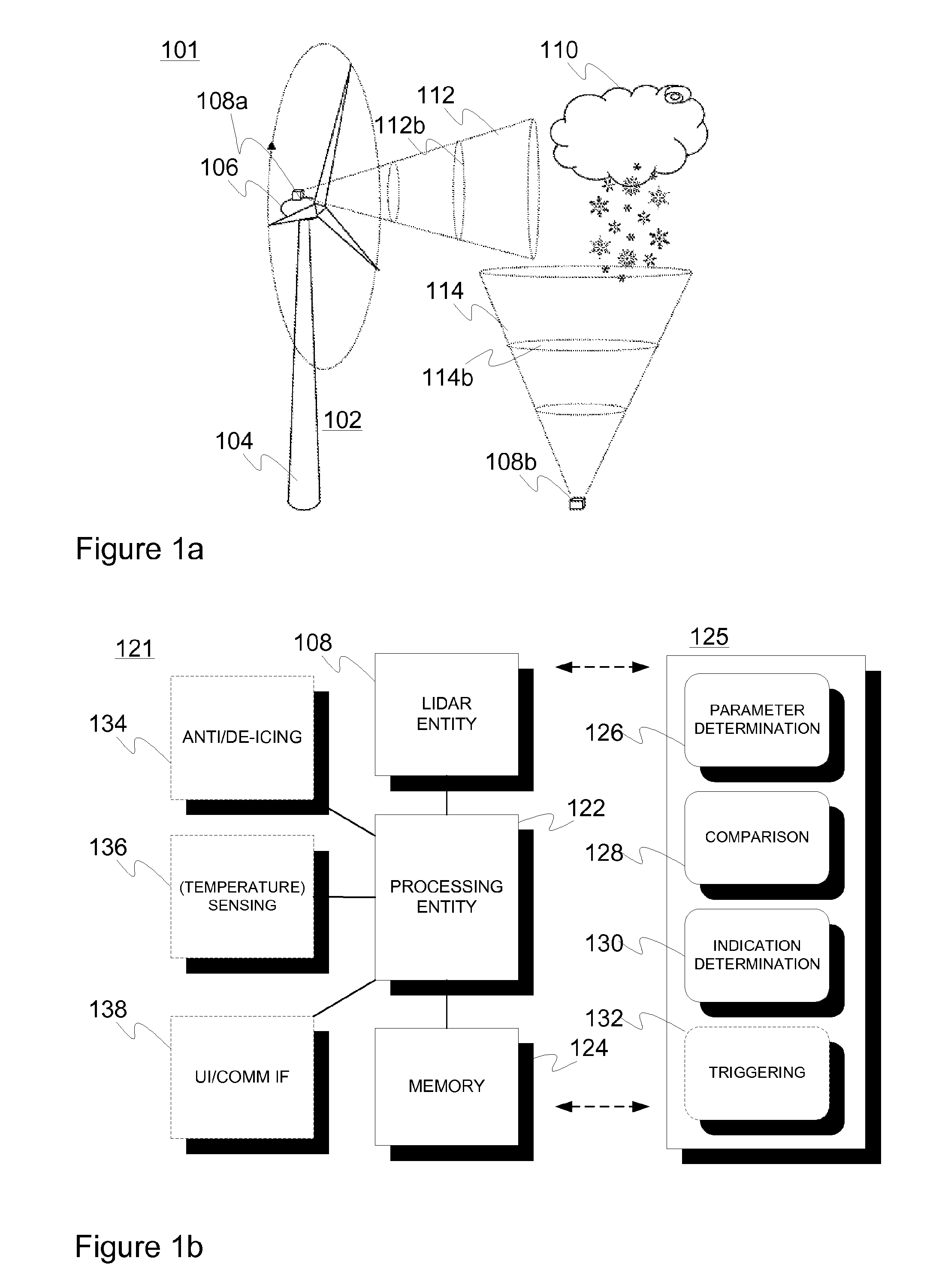 Arrangement and method for icing detection