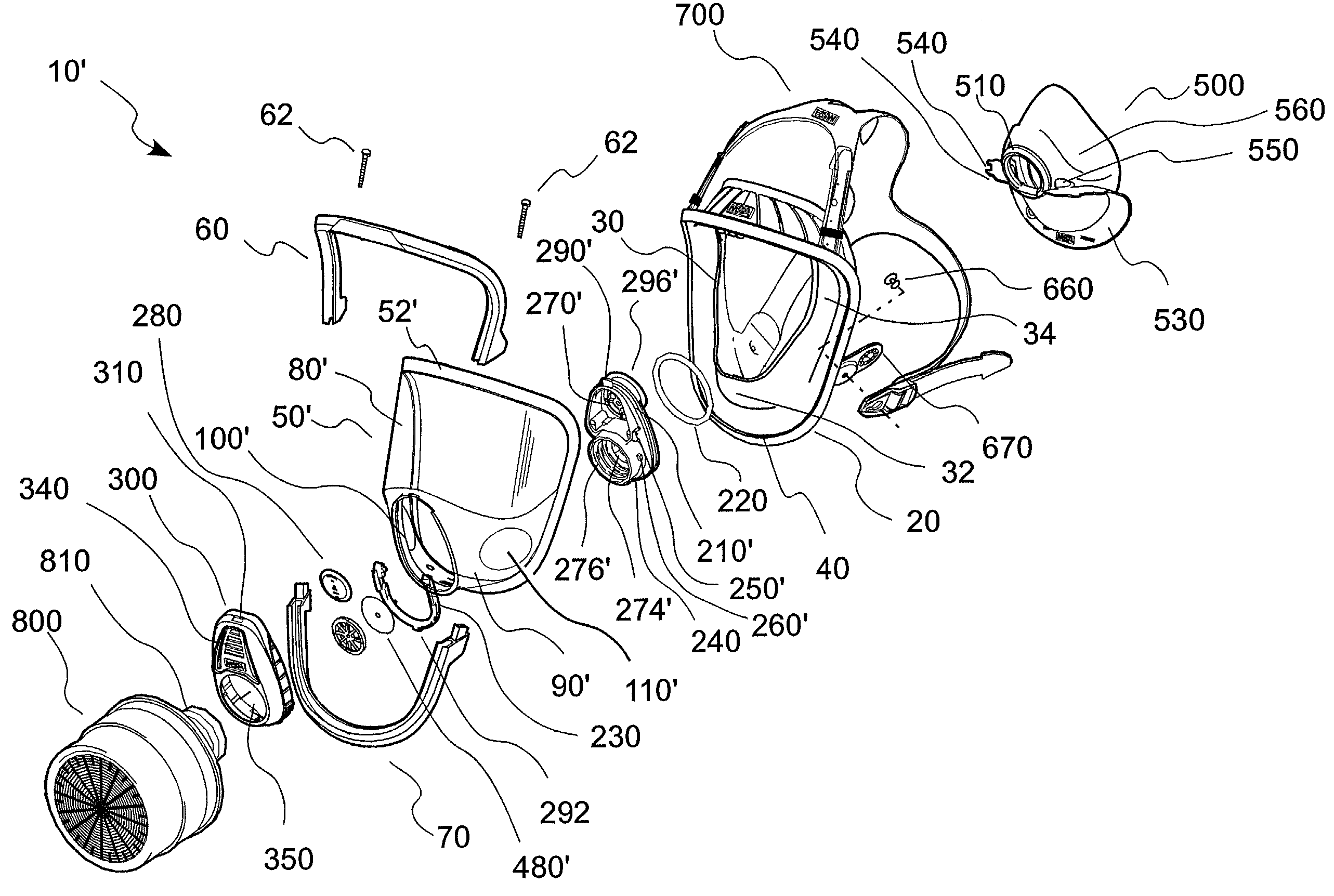 Respirator facepieces