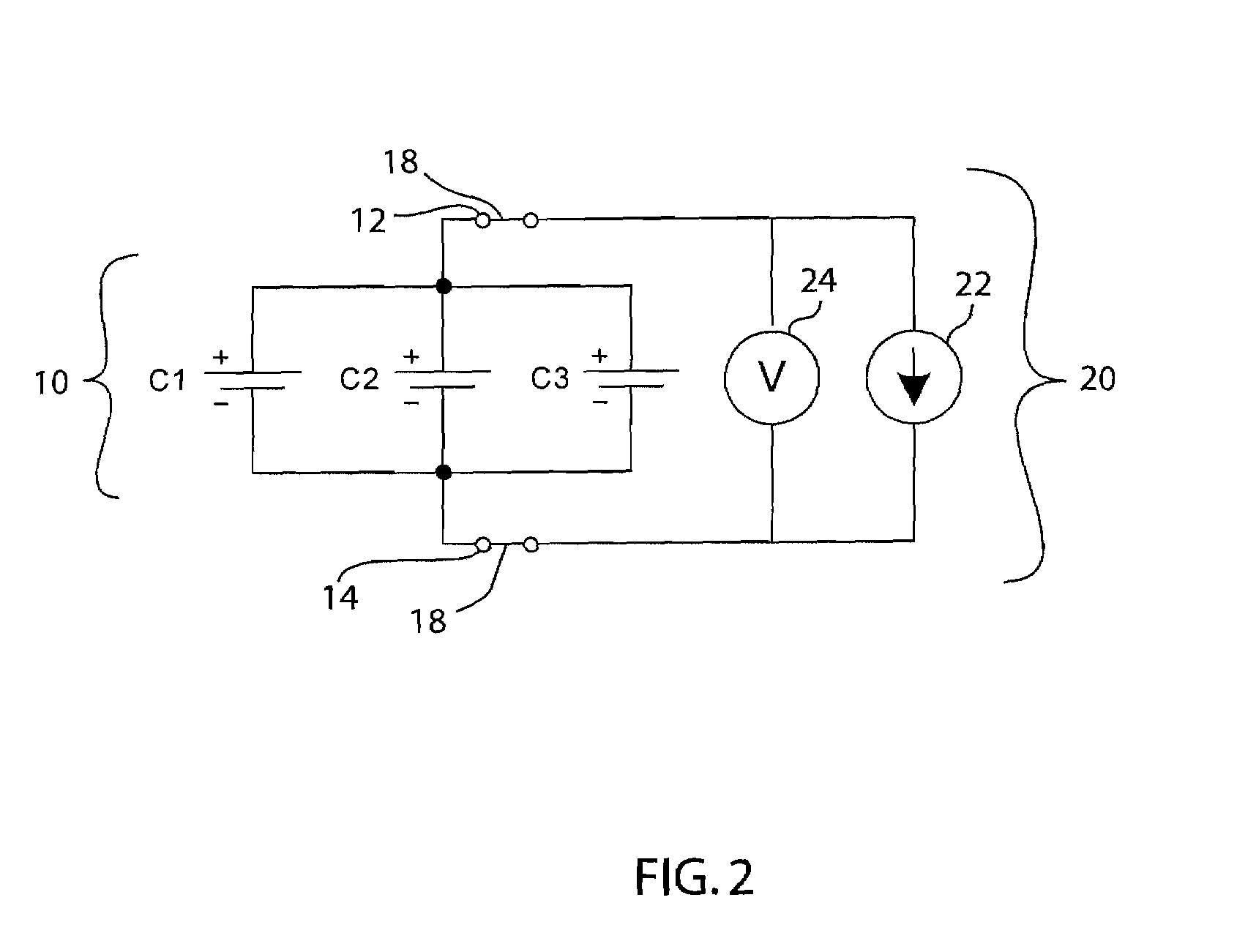 Cell balancing battery pack and method of balancing the cells of a battery