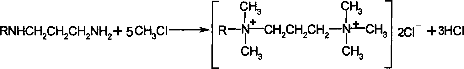 High temp. thicking oil viscosity reducing agent and preparation process thereof