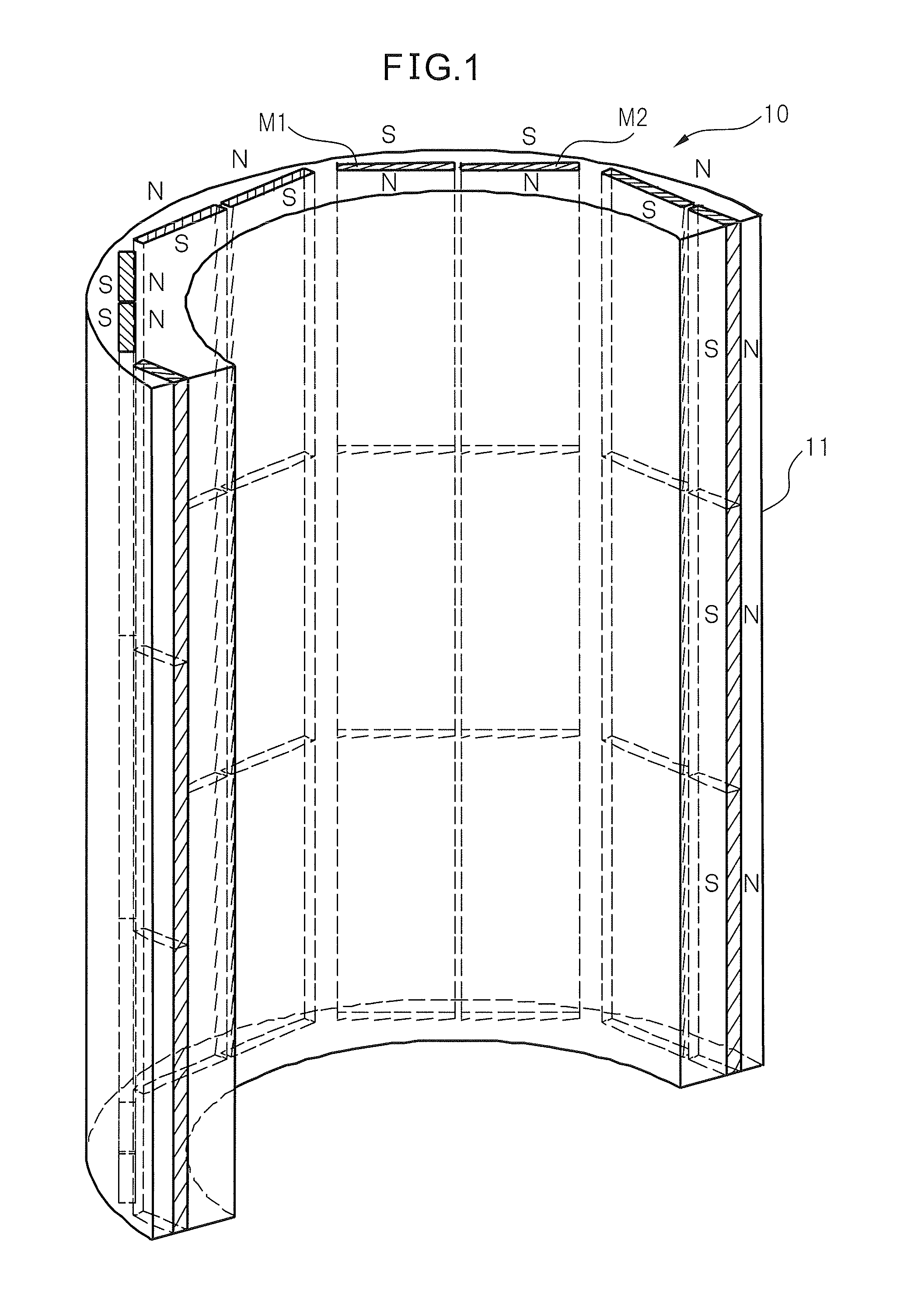 Rotor of permanent magnet synchronous motor, motor and machine tool