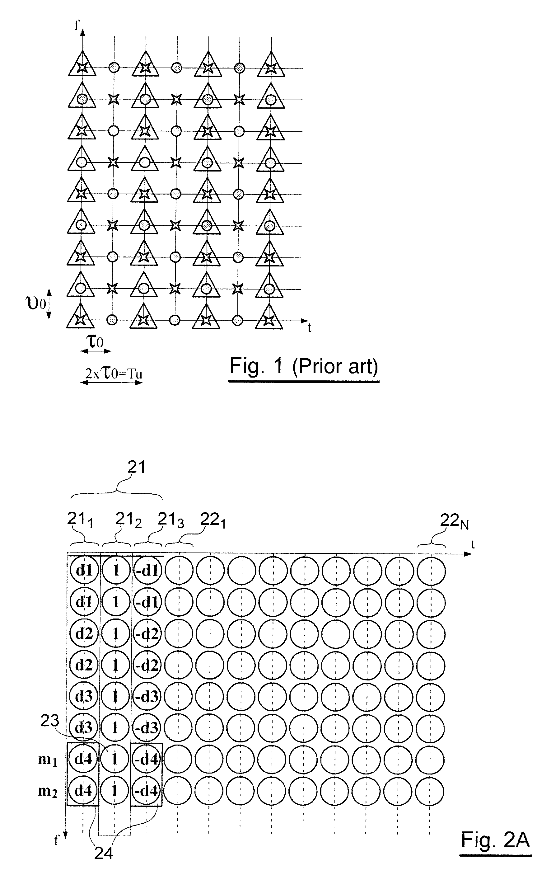 Methods for sending and receiving a multicarrier signal comprising a preamble comprising data elements, corresponding devices and computer products