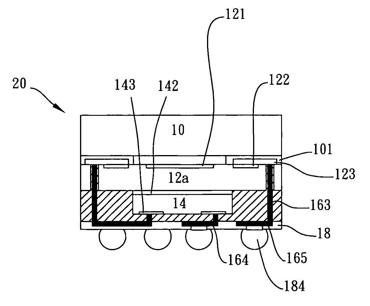 Image sensor module with a three-dimensional die-stacking structure