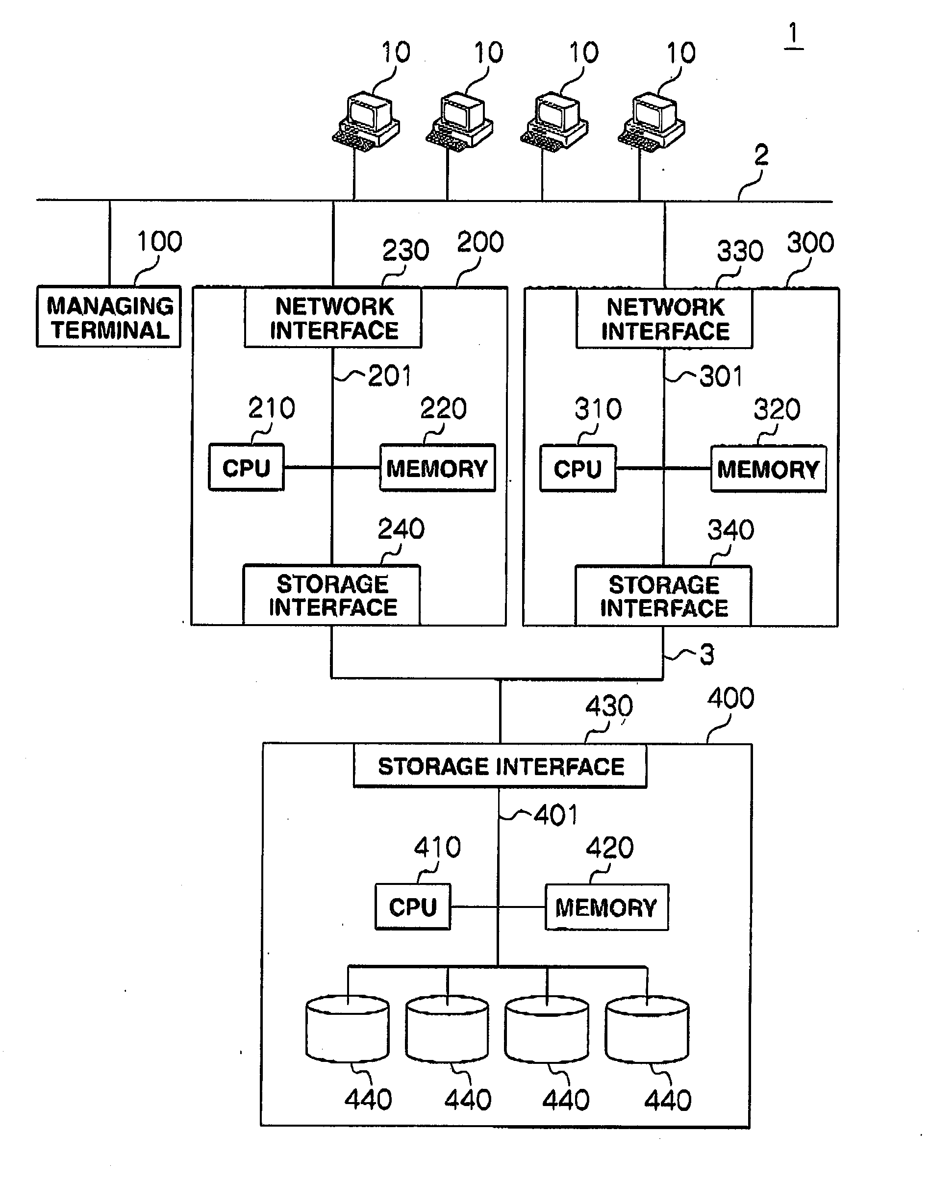 Storage system and volume managing method for storage system