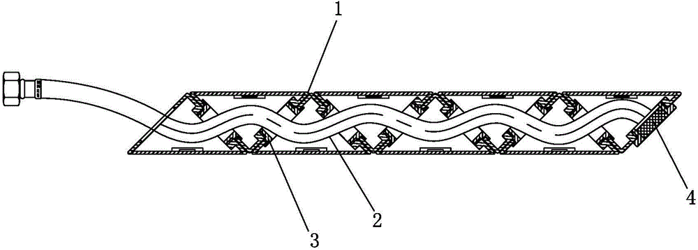 Rubik cube type water discharging device and water tap