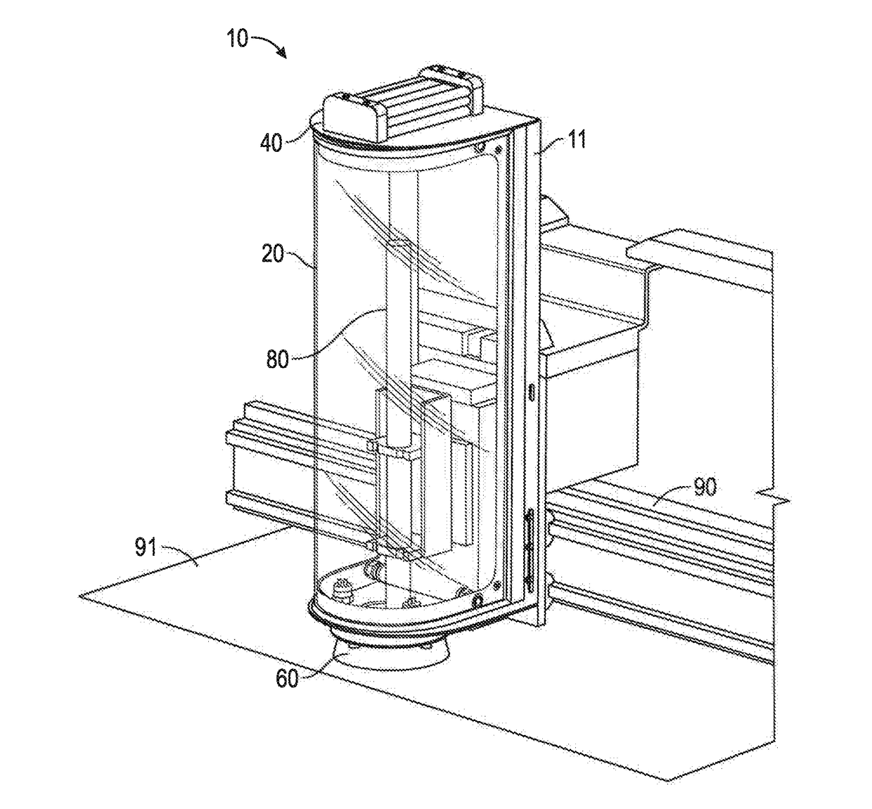 Protection system for laser cutting machine