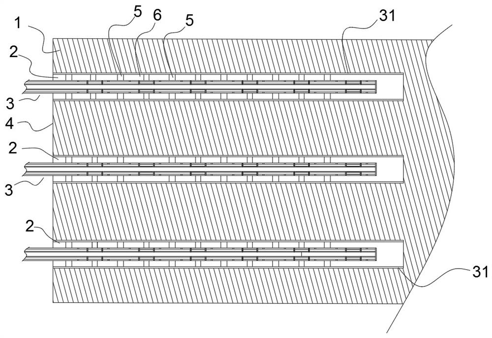 Wall supporting pipe for coal seam drilling and coal seam gas extraction system using wall supporting pipe