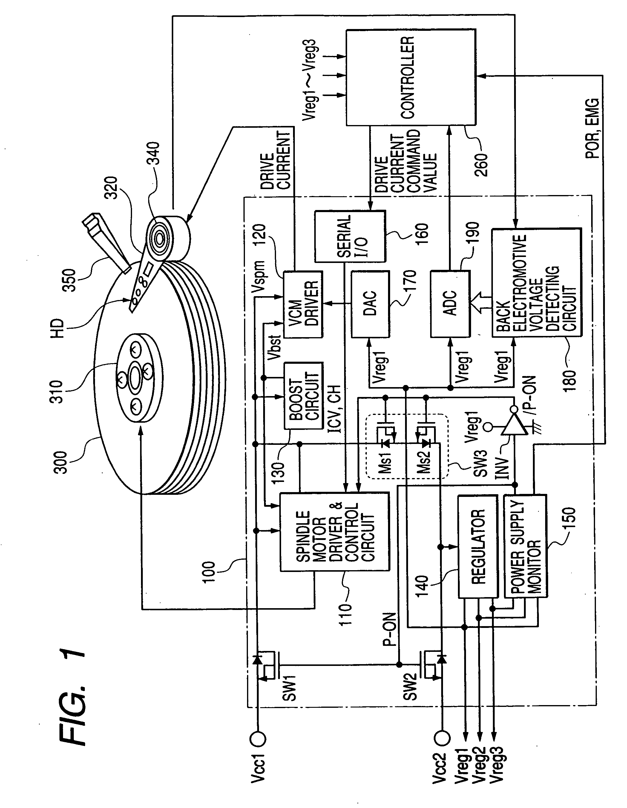 Magnetic disk storage system