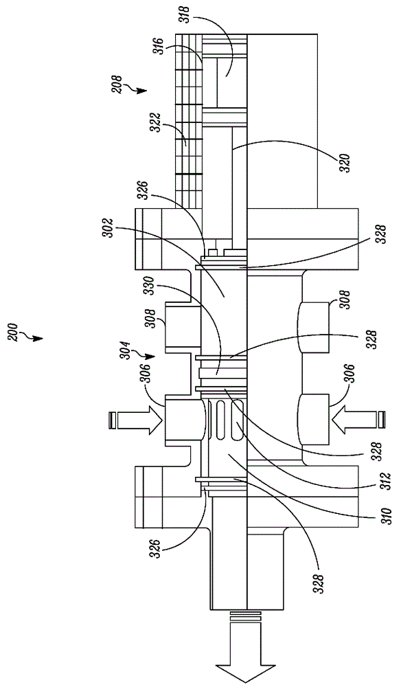 Linear hollow spool valve