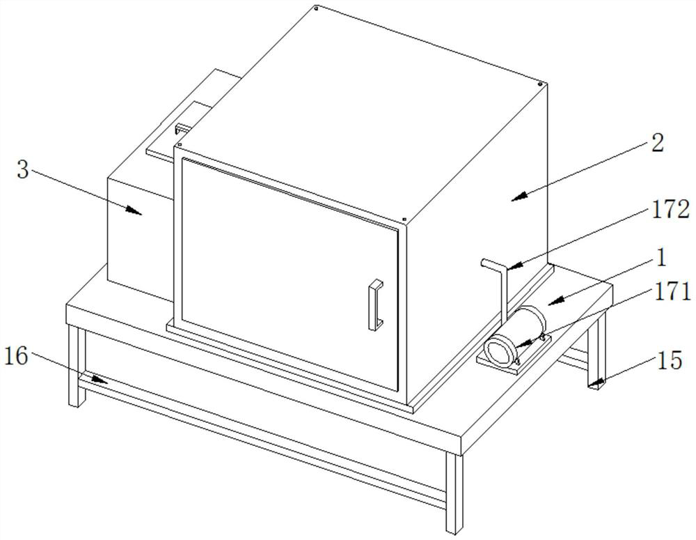 Metal material surface rust removal device convenient to clamp