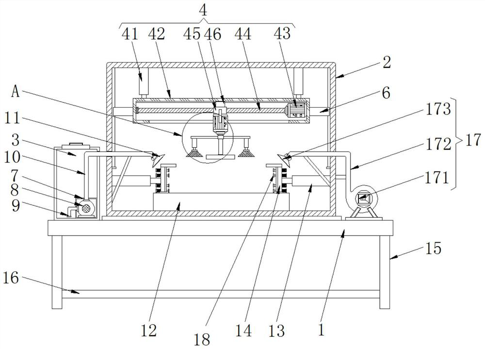 Metal material surface rust removal device convenient to clamp