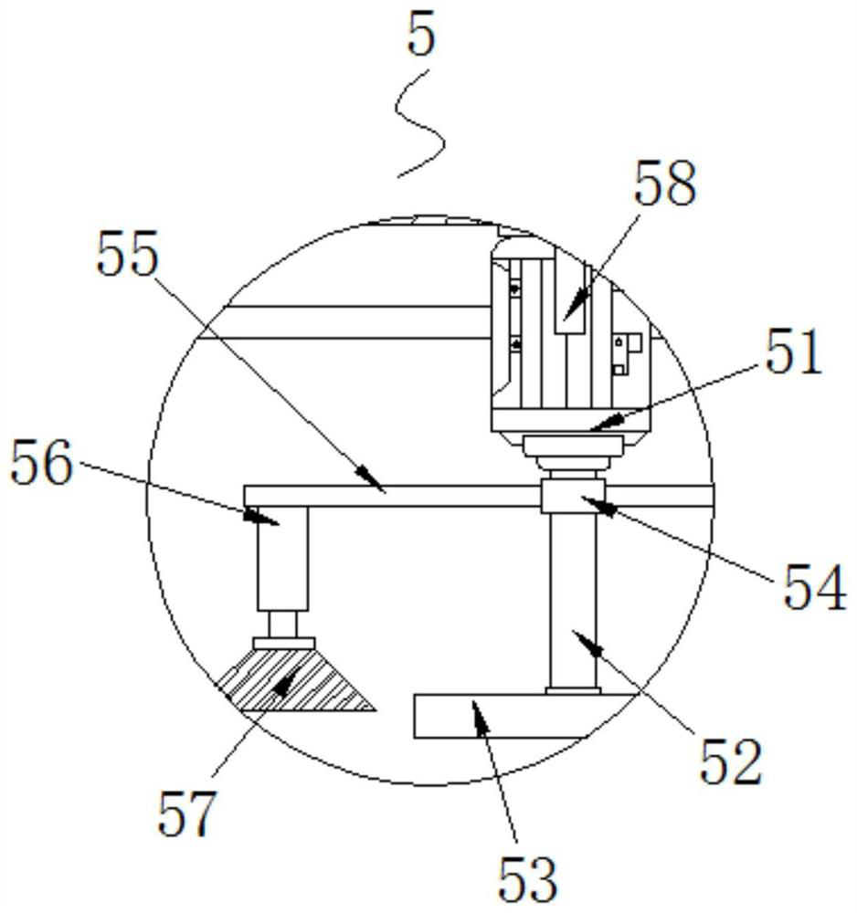 Metal material surface rust removal device convenient to clamp