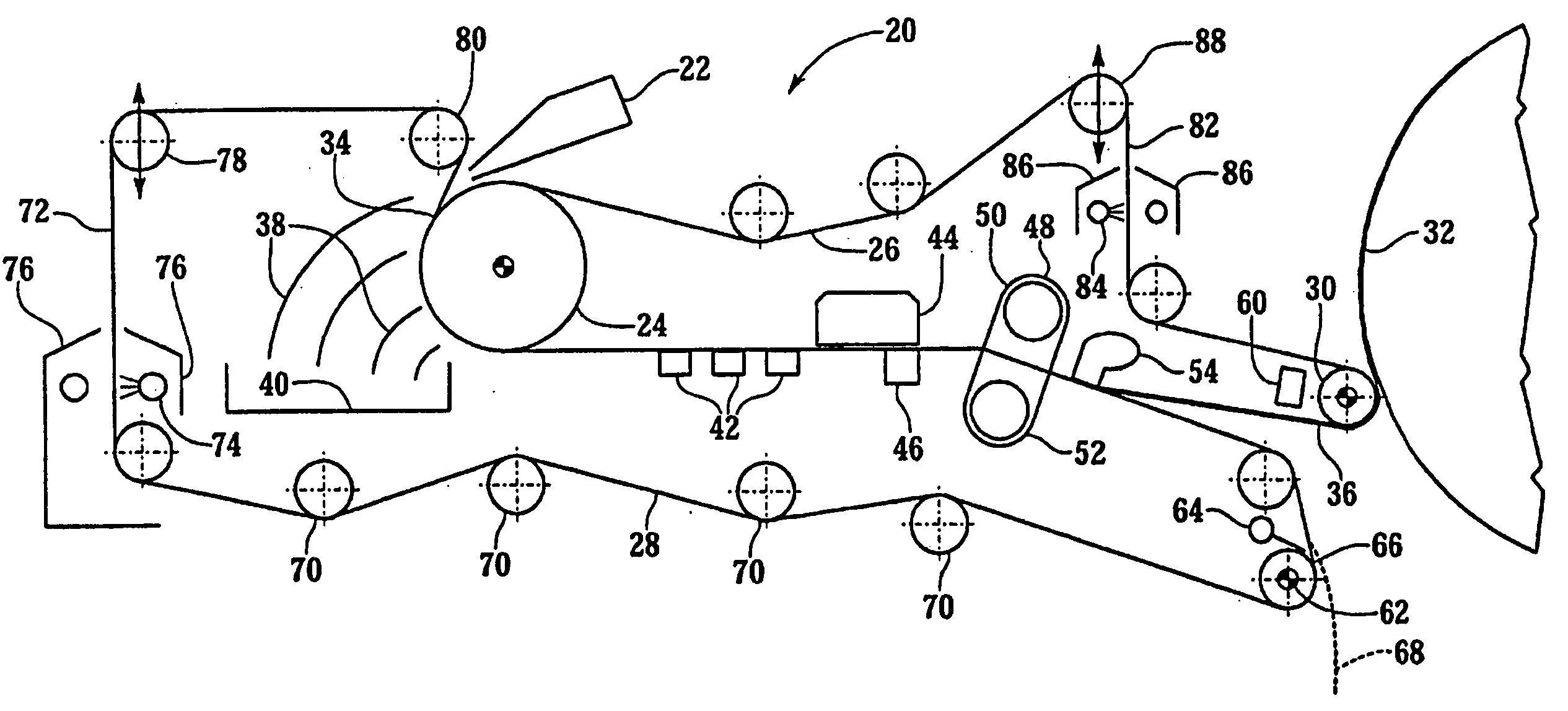 Papermaking machine for forming tissue employing an air press