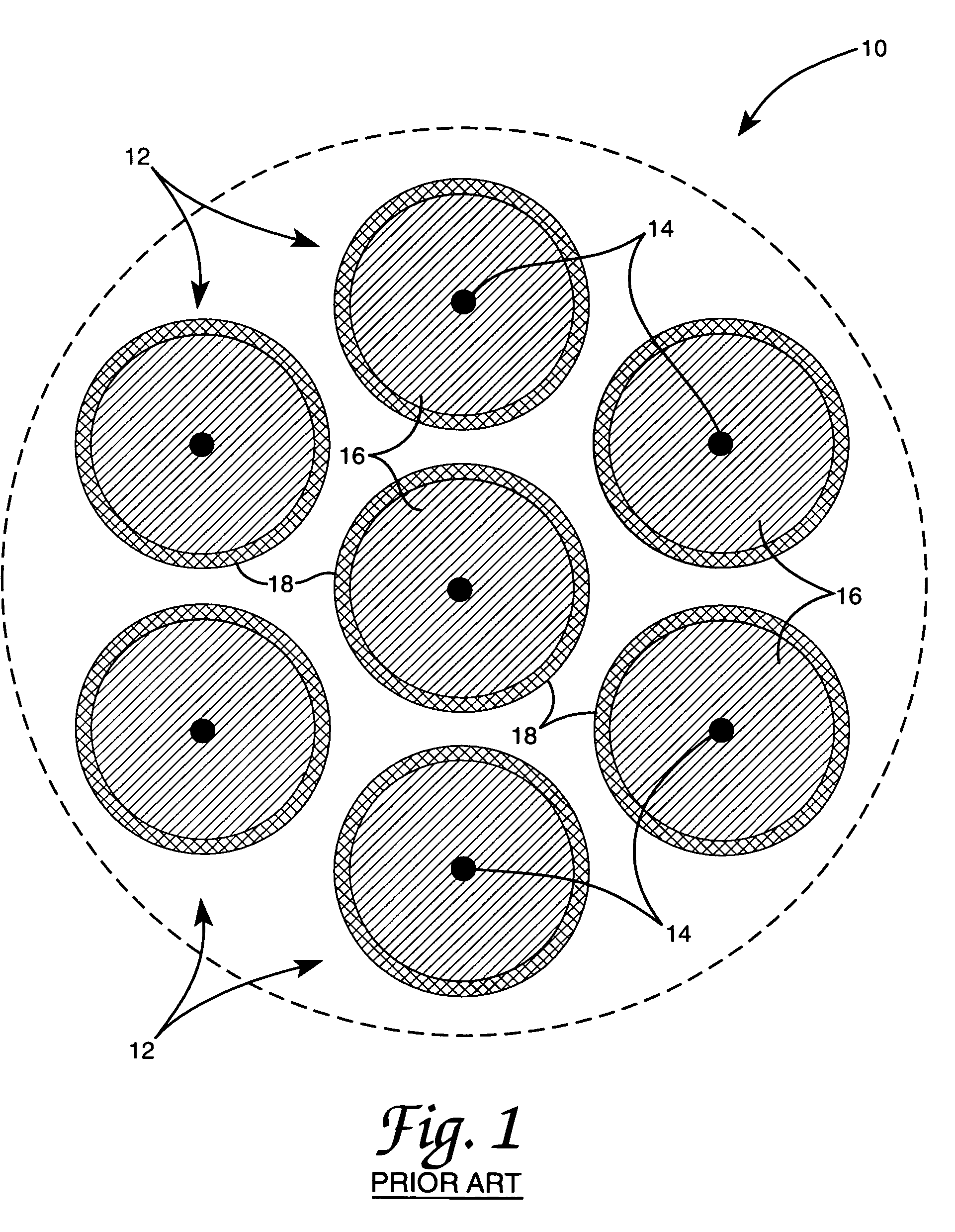 Weak coupling bridge for optical fiber cores