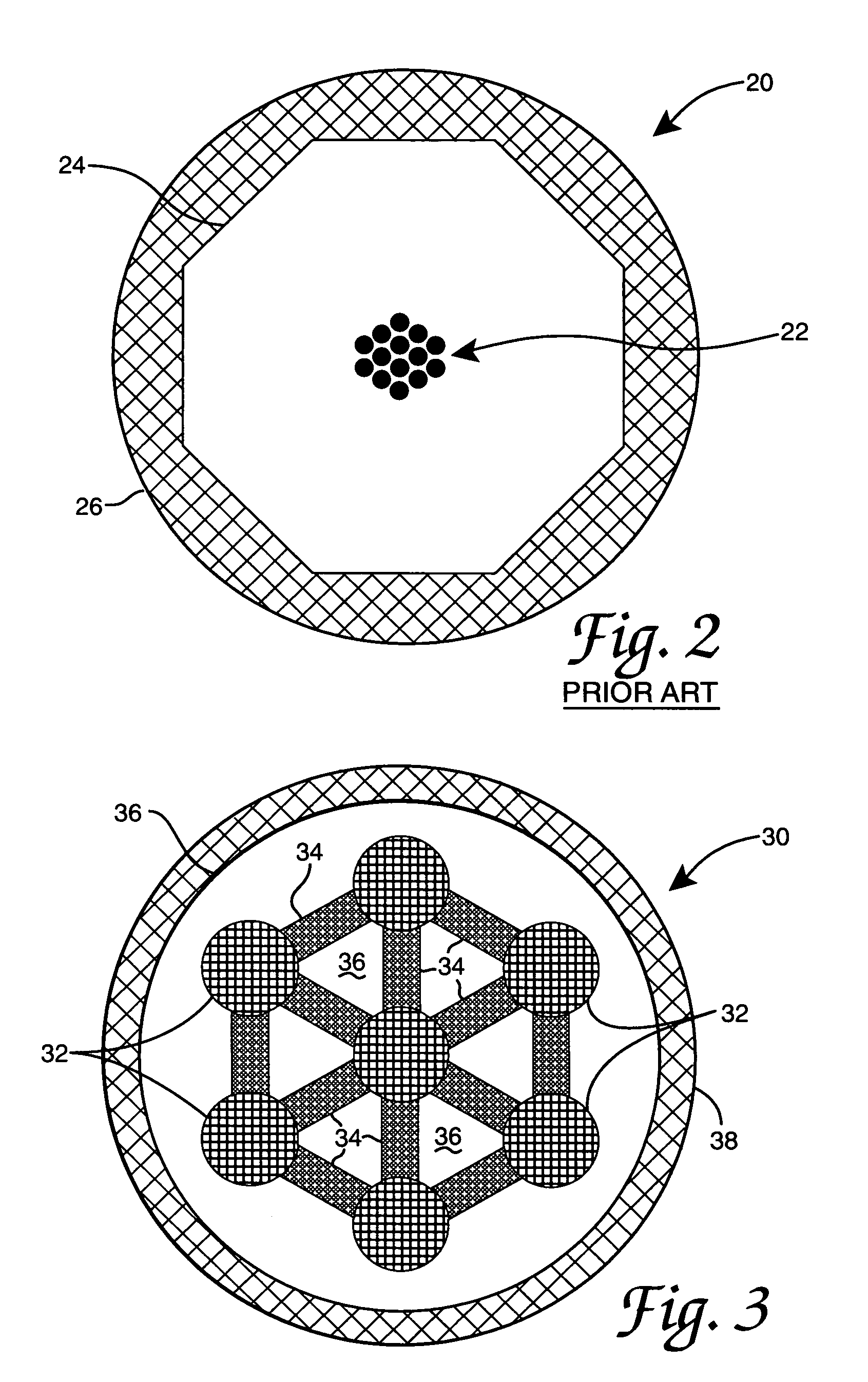 Weak coupling bridge for optical fiber cores