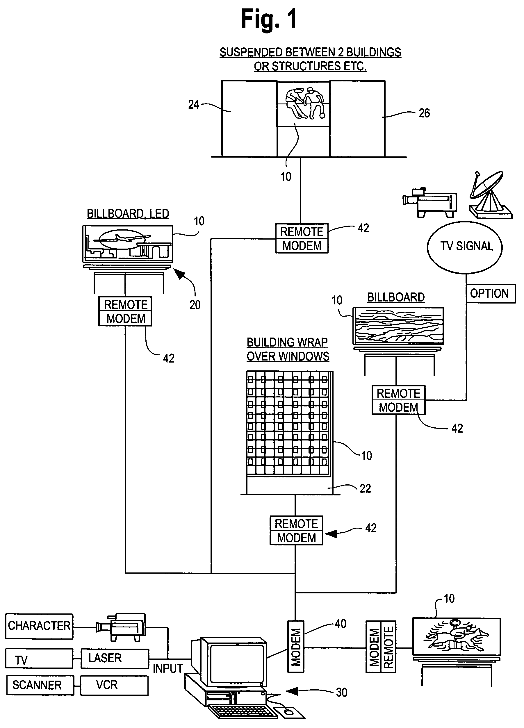 Led net display