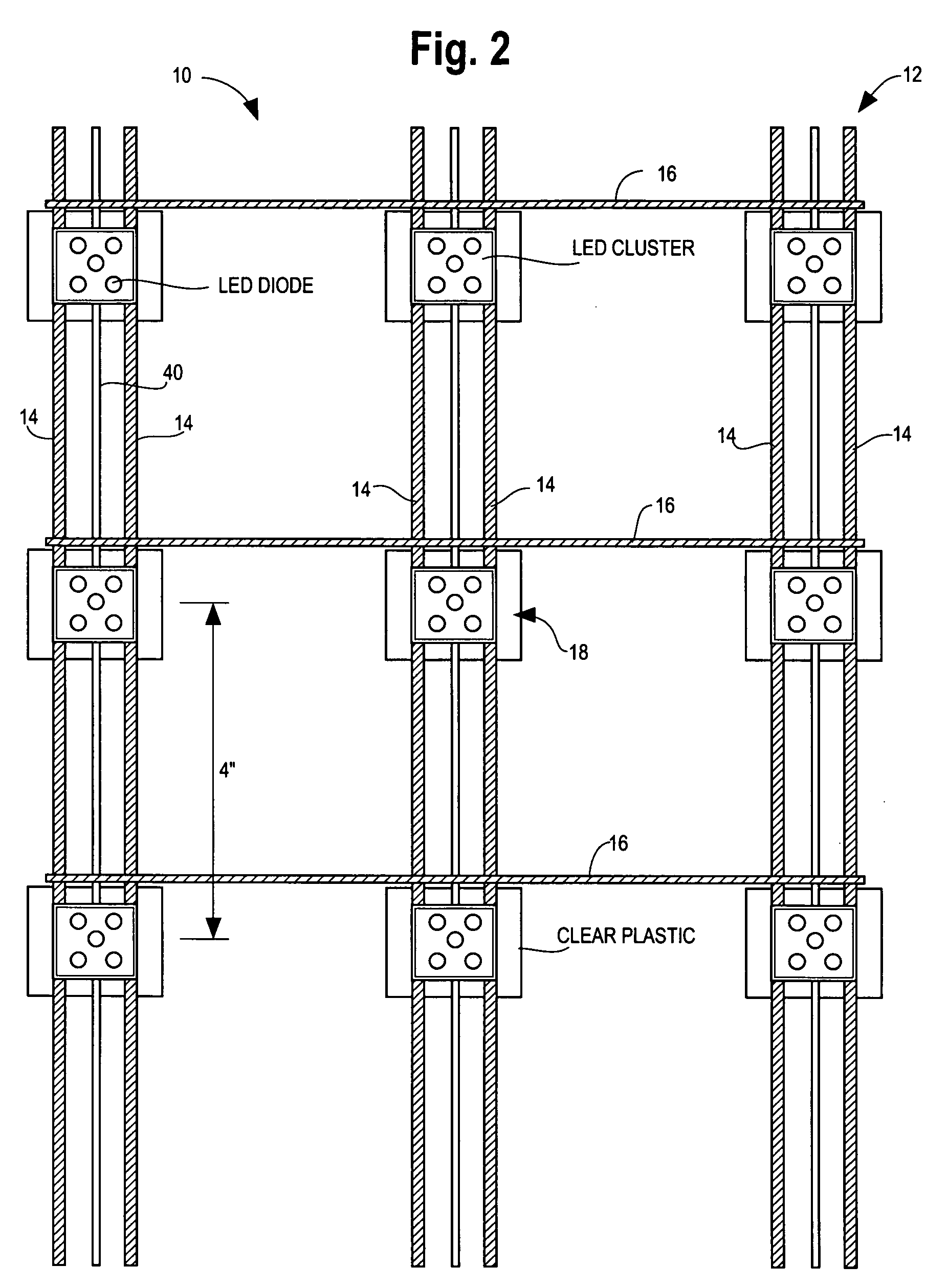 Led net display