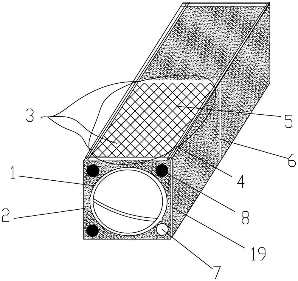 Residential composite exhaust passage and mounting method thereof