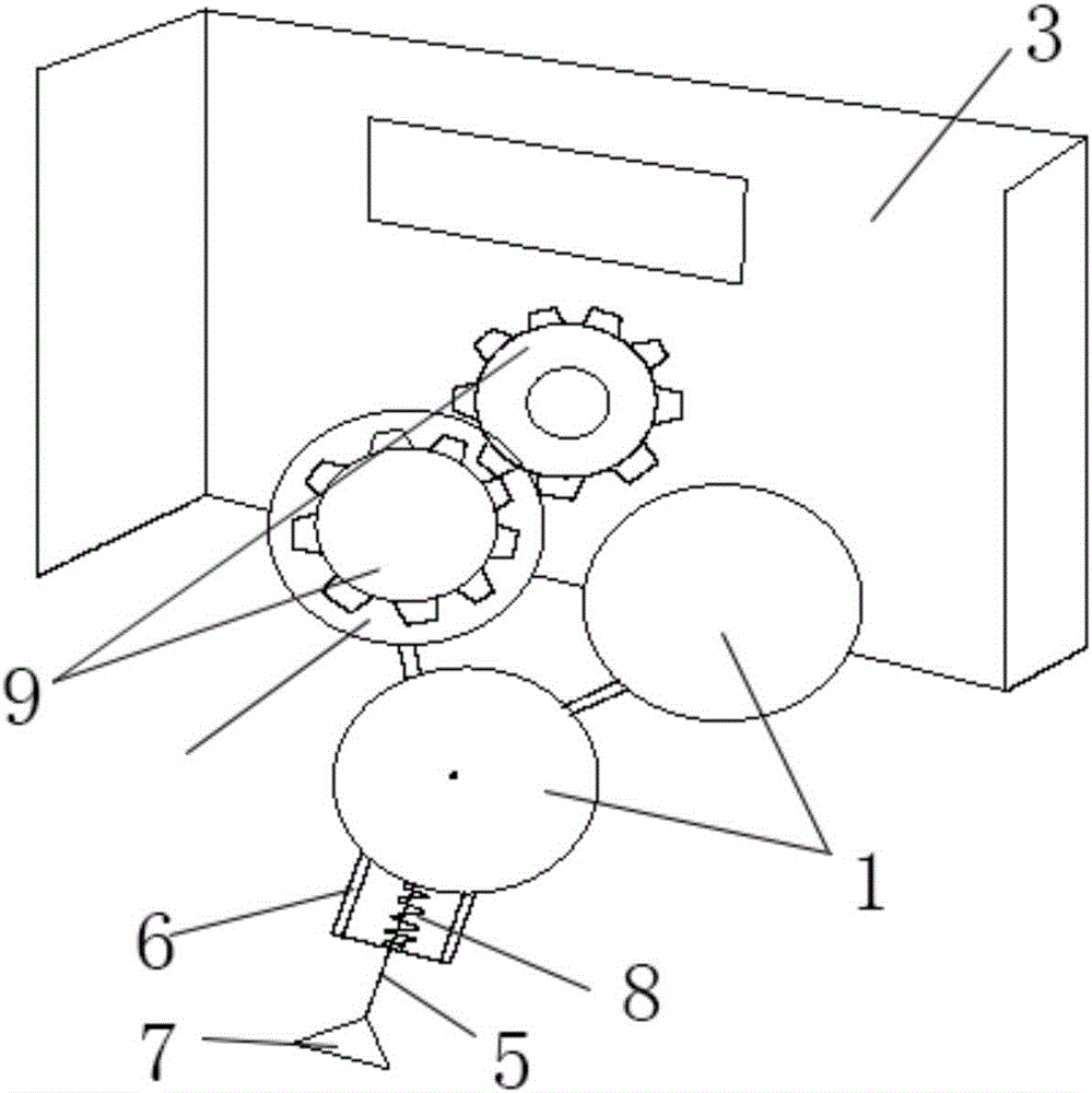 Device for measuring distance of conductor spacer