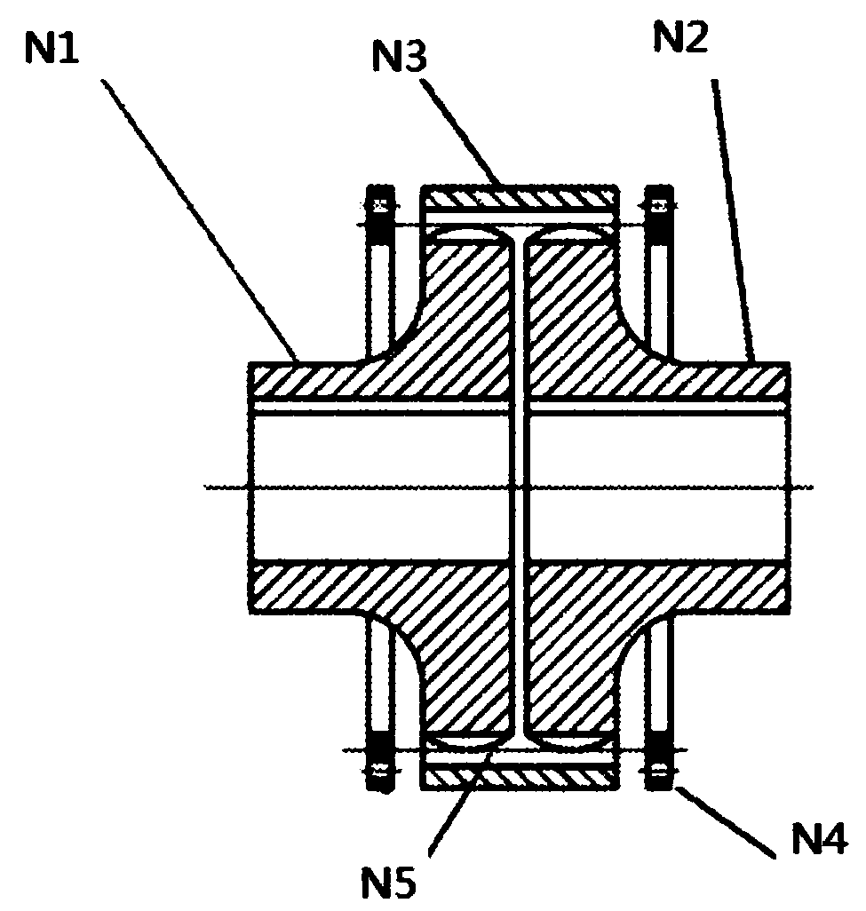 Weighing tank feeding pipe device and use method thereof