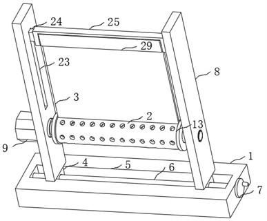 Reverse osmosis membrane rolling device