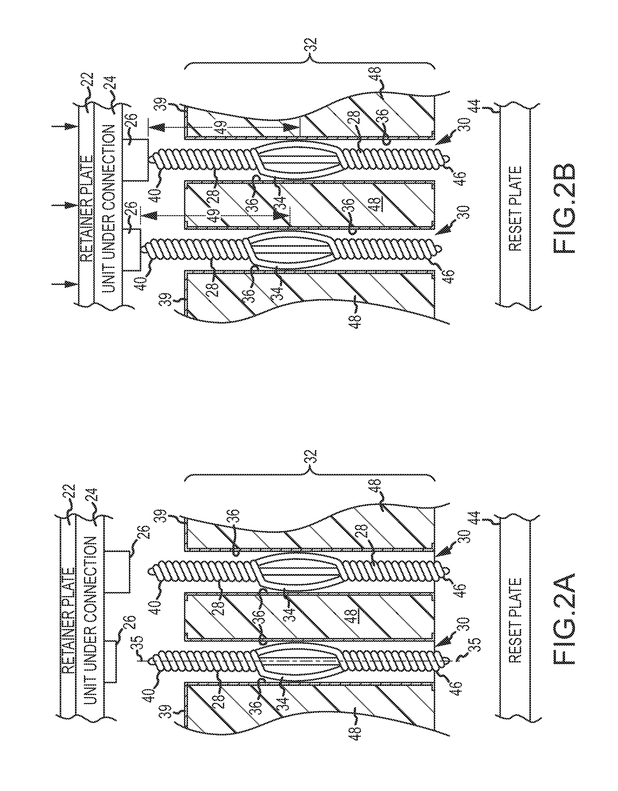 Interconnection interface using twist pins for testing and docking