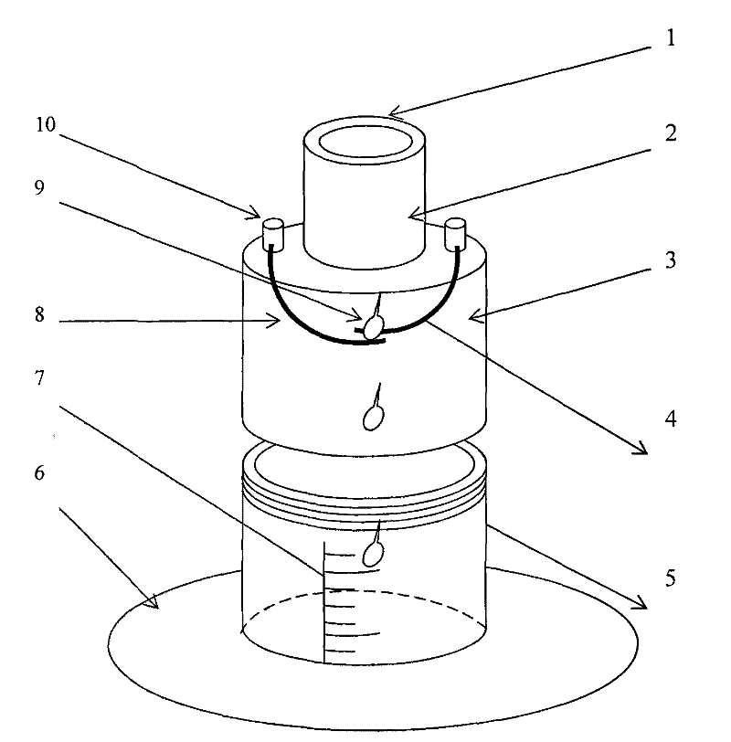 Device for quantitatively counting body fluid