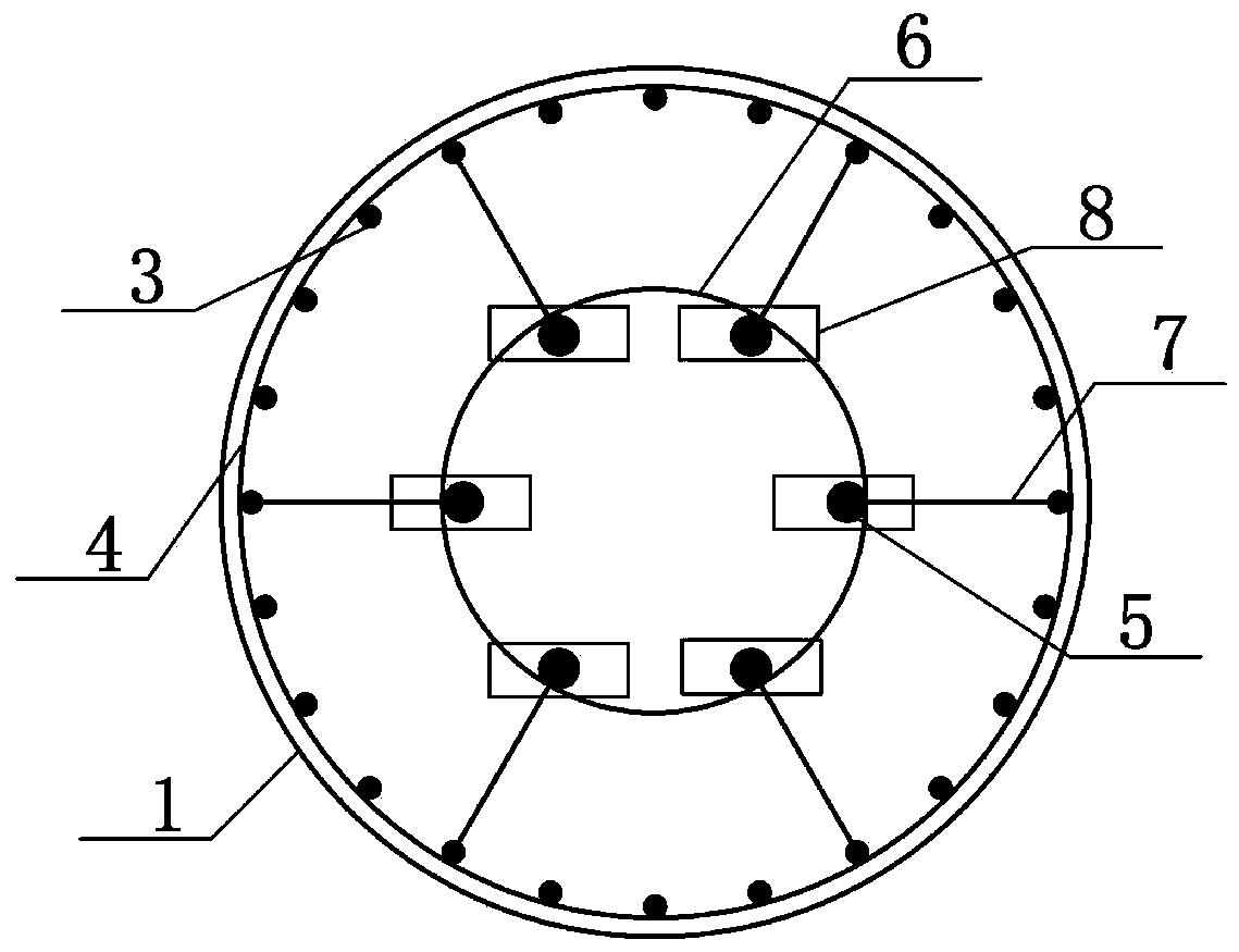 Highly seismic region prefabricated assembled bridge central pier stud-cover beam node pouring connection mode and construction