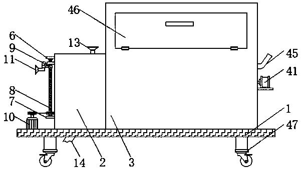 Dust purification treatment device for building construction