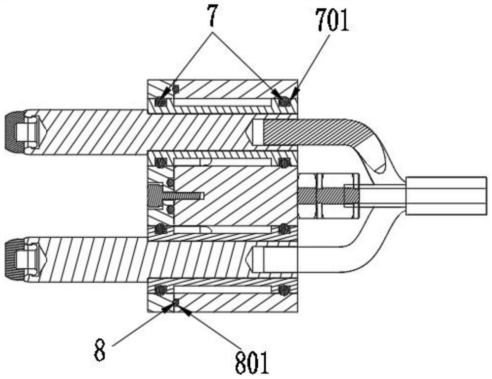 Non-contact liquid cooling system for high-power charging and liquid cooling method thereof