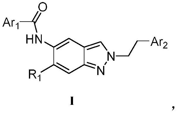 Substituted indazole compound, preparation method, application and composition containing substituted indazole compound