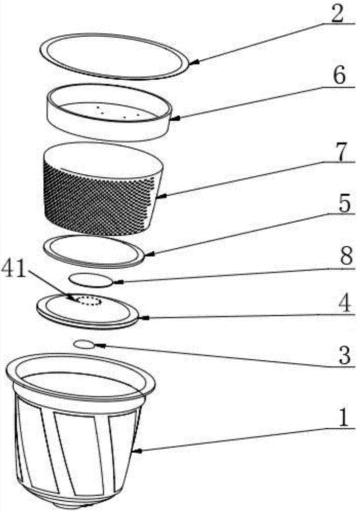 Beverage container pierced by internal deformation and beverage preparation method thereof